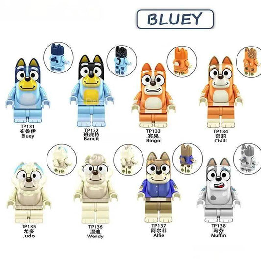  Bluey Lego Minifigures 8 Pack Collectible Playset -  ToylandEU™