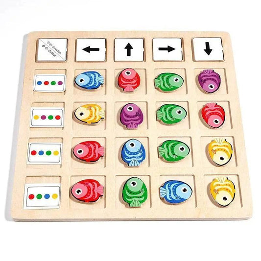  Wooden Montessori Color Logic Battle Board Game For Kids -  ToylandEU™