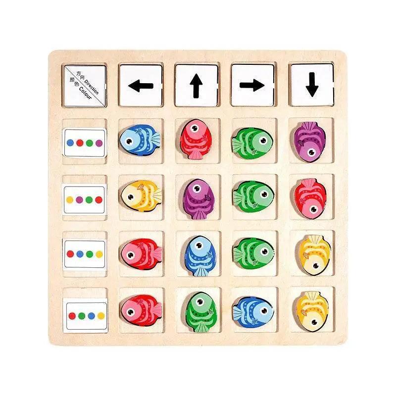  Wooden Montessori Color Logic Battle Board Game For Kids -  ToylandEU™