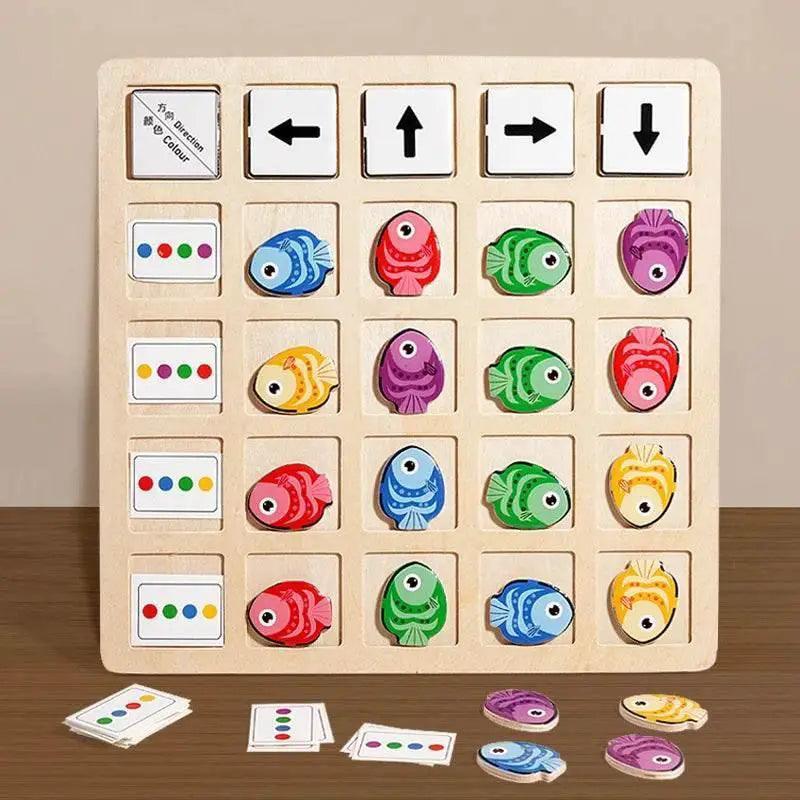  Wooden Montessori Color Logic Battle Board Game For Kids -  ToylandEU™