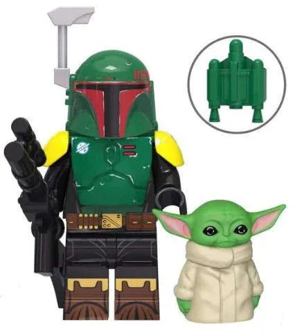 Boba Fett with Grogu Custom Minifigure Set - ToylandEU