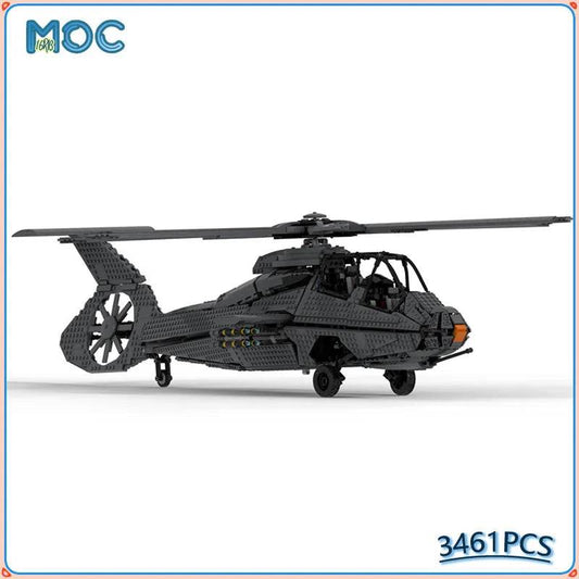 Boeing-Sikorsky RAH-66 Comanche MOC Building Blocks Model Building Bricks MOC - ToylandEU