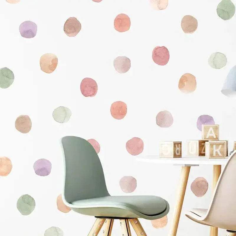 Bohemian Dot Wall Decals Self Adhesive For Kids Room - ToylandEU