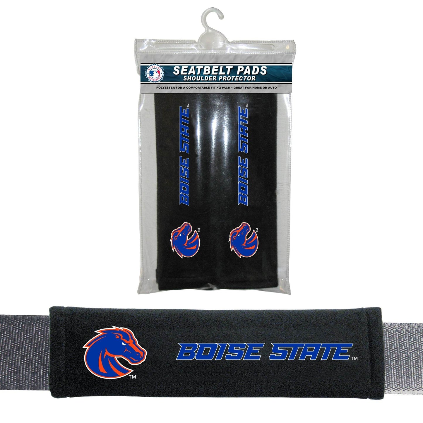 Boise State Broncos Seat Belt Pads Premium Car Accessory - ToylandEU