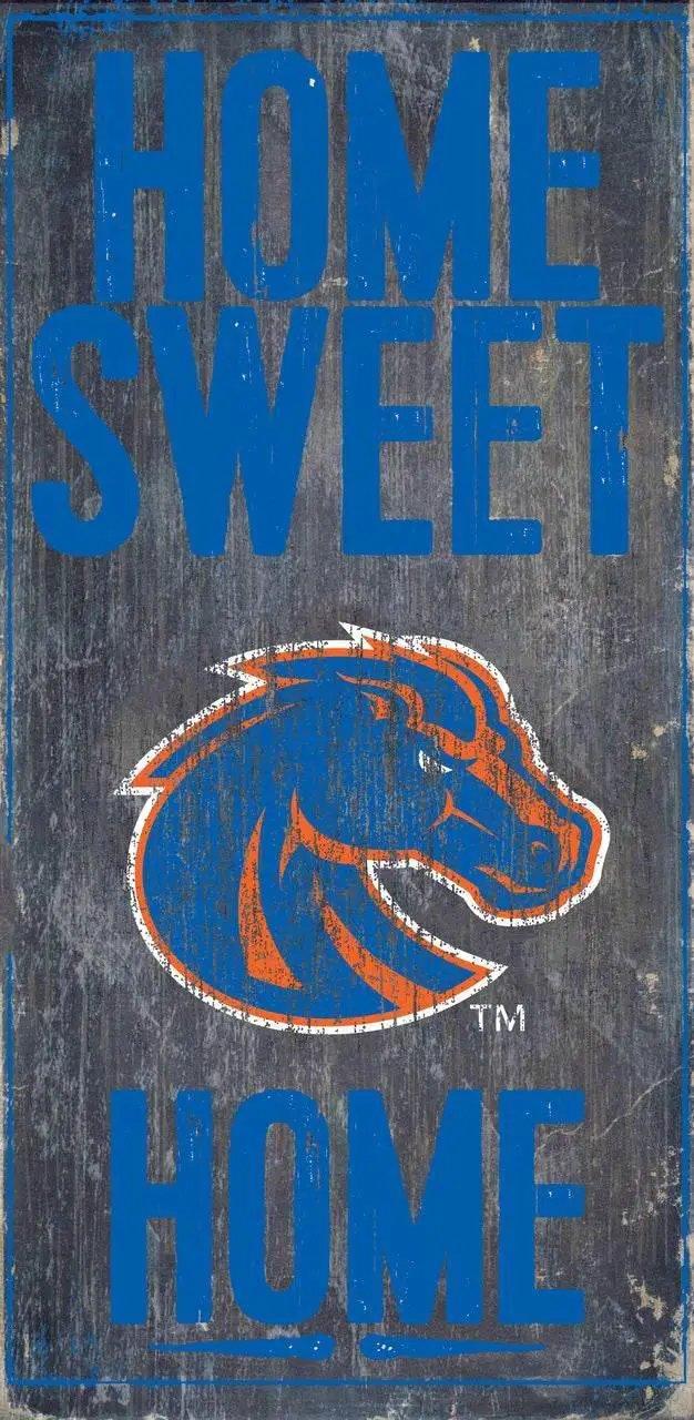  Boise State Broncos Wood Sign Home Sweet Home 6x12 Rope -  ToylandEU™