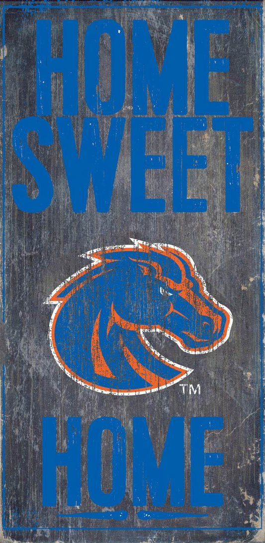 Boise State Broncos Wood Sign Home Sweet Home 6x12 Rope - ToylandEU