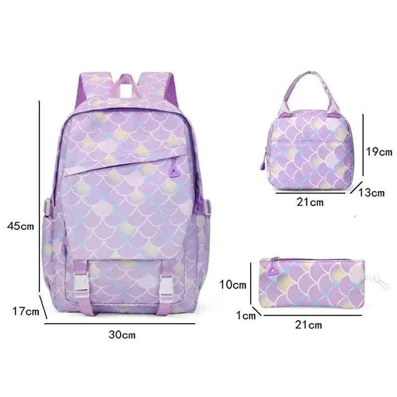 Bold 3Piece Kids Backpack Set Little Mermaid Toyland EU -  ToylandEU™