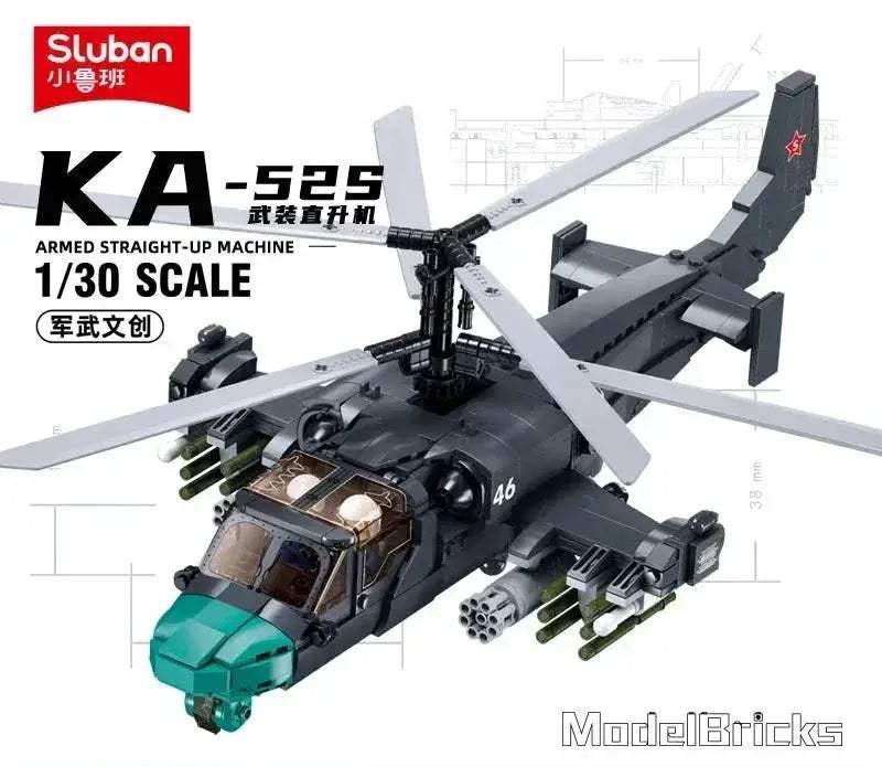  Bold Building Blocks KA50 Helicopter Model Toyland EU -  ToylandEU™