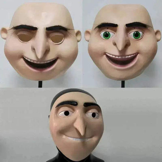  Bold Despicable Gru Mask Full Head Latex 2In1 Toyland EU -  ToylandEU™