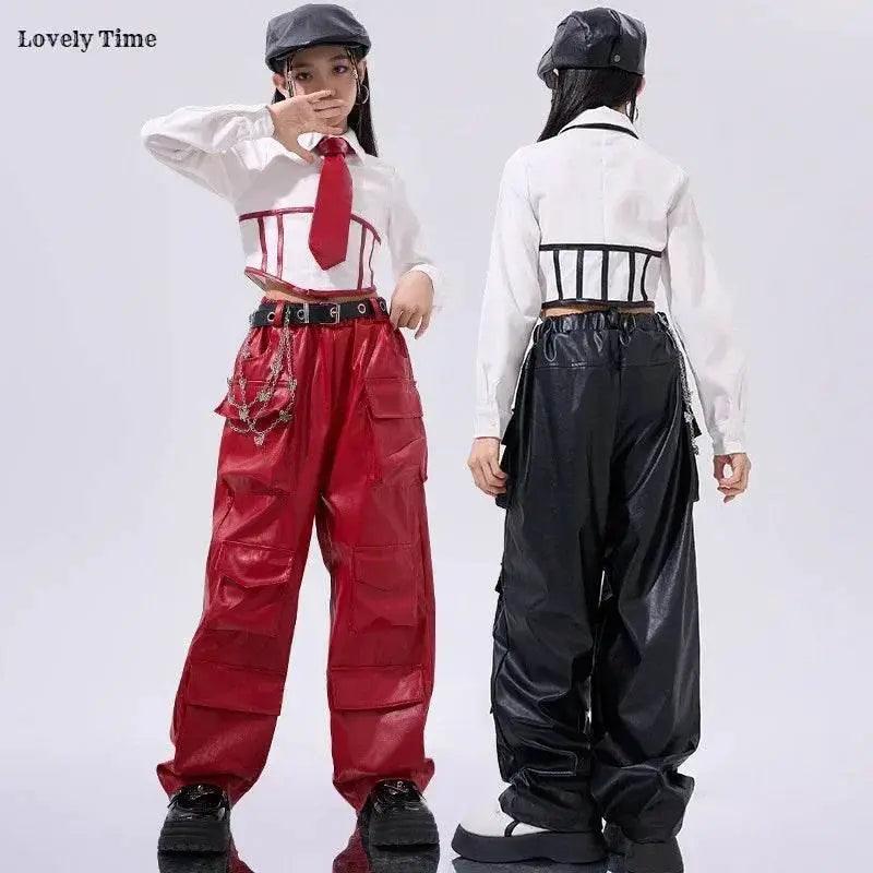  Bold Hip Hop PU Leather Cargo Pants 7 To 13 Toyland EU -  ToylandEU™