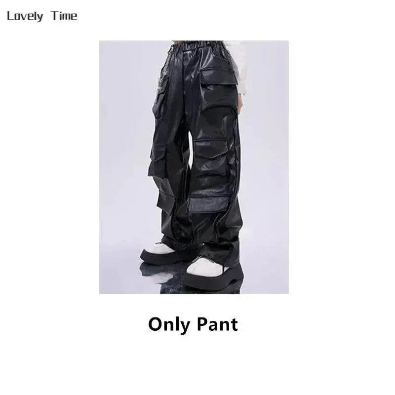  Bold Hip Hop PU Leather Cargo Pants 7 To 13 Toyland EU -  ToylandEU™