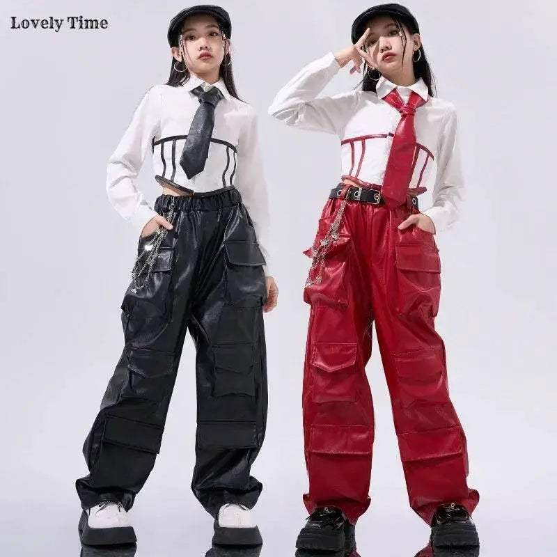  Bold Hip Hop PU Leather Cargo Pants 7 To 13 Toyland EU -  ToylandEU™