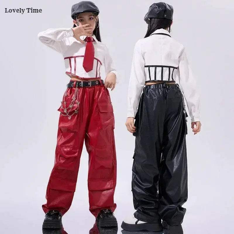  Bold Hip Hop PU Leather Cargo Pants 7 To 13 Toyland EU -  ToylandEU™