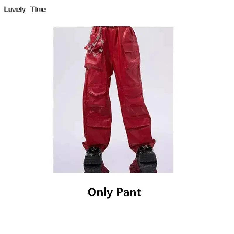  Bold Hip Hop PU Leather Cargo Pants 7 To 13 Toyland EU -  ToylandEU™