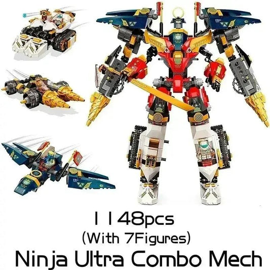  Bold Mecha Blocks 4 In 1 Aircraft Tank Robot Toyland EU -  ToylandEU™