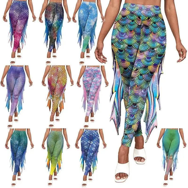  Bold Mermaid Leggings Fish Scale Pattern Toyland EU -  ToylandEU™