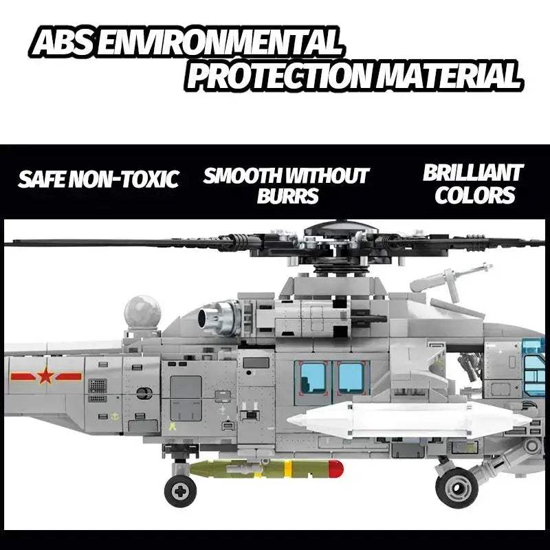  Bold Military Helicopter Block Kit Realistic Toyland EU -  ToylandEU™