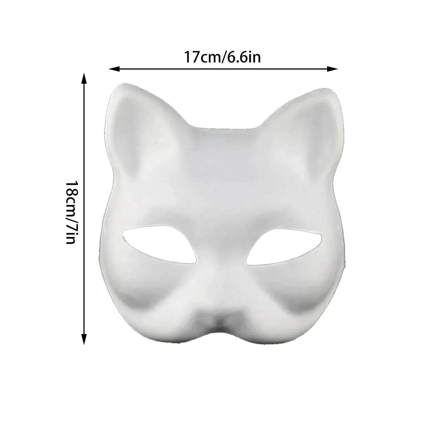  Bold Paintable Cat Fox Cosplay Mask 1 Size Toyland EU -  ToylandEU™