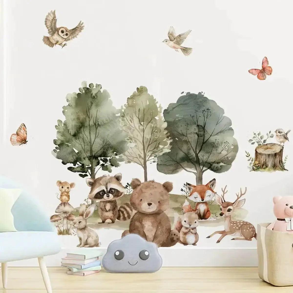  Bold Removable Wall Stickers 3D Animals Toyland EU -  ToylandEU™