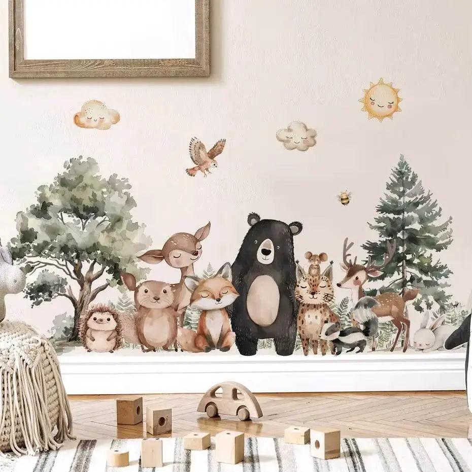  Bold Removable Wall Stickers 3D Animals Toyland EU -  ToylandEU™