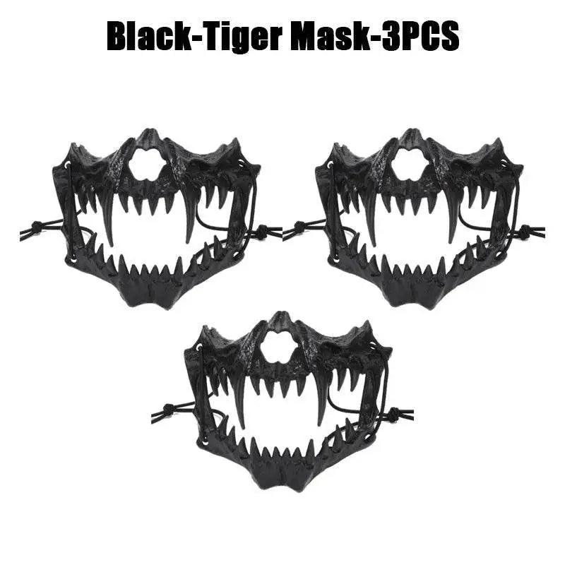  Bold Skeleton Mask Dragon God Half Face Mask Toyland EU -  ToylandEU™
