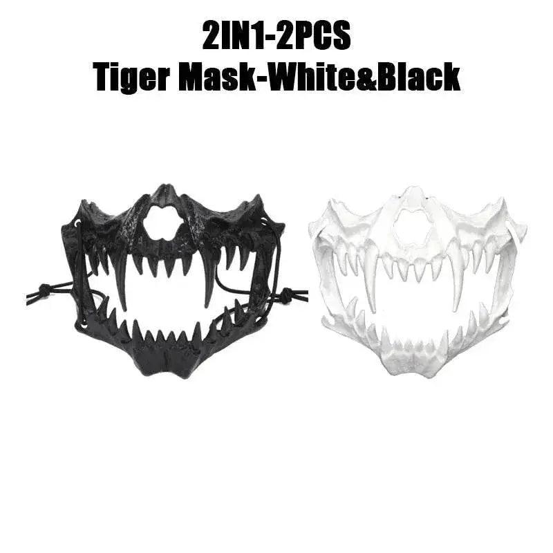  Bold Skeleton Mask Dragon God Half Face Mask Toyland EU -  ToylandEU™