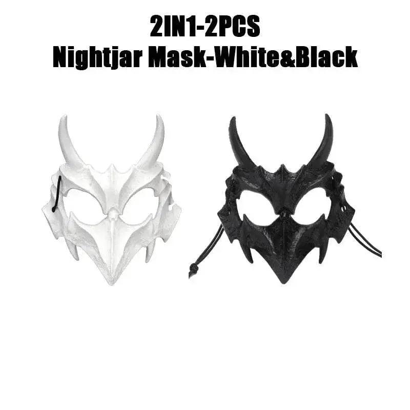  Bold Skeleton Mask Dragon God Half Face Mask Toyland EU -  ToylandEU™