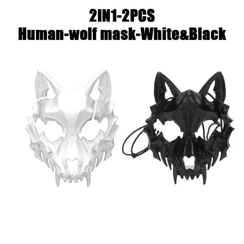  Bold Skeleton Mask Dragon God Half Face Mask Toyland EU -  ToylandEU™