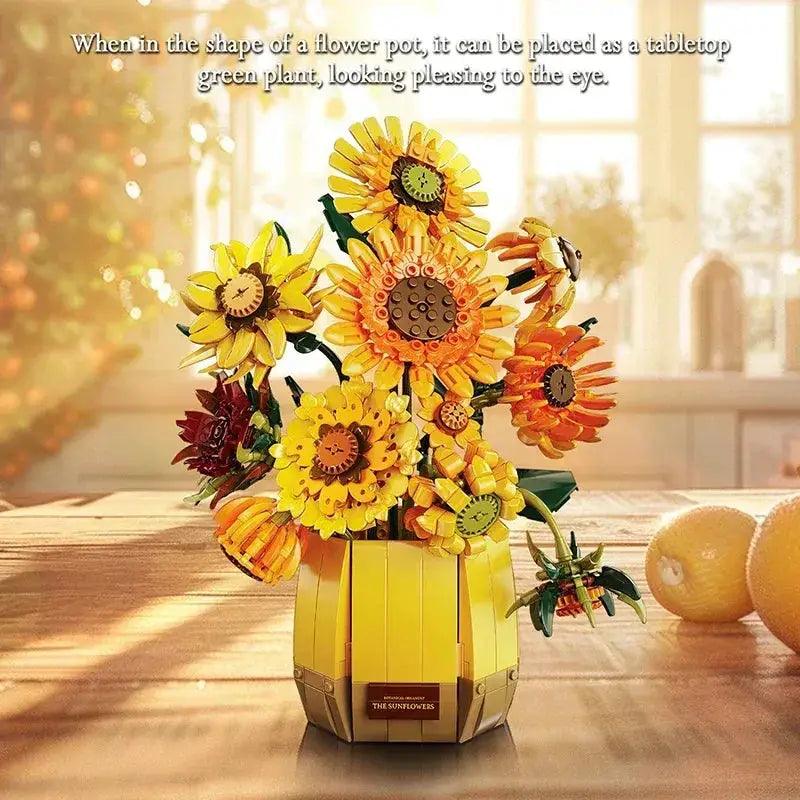  Bold Sunflower Building Blocks Set 1088 Pcs Toyland EU -  ToylandEU™