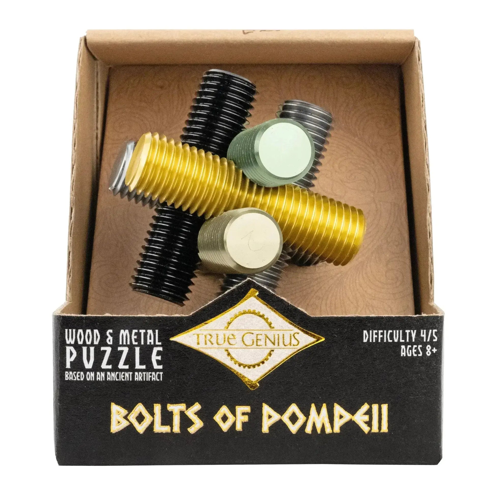 Bolts of Pompeii Burr Puzzle Interlocking Metal Challenge - ToylandEU