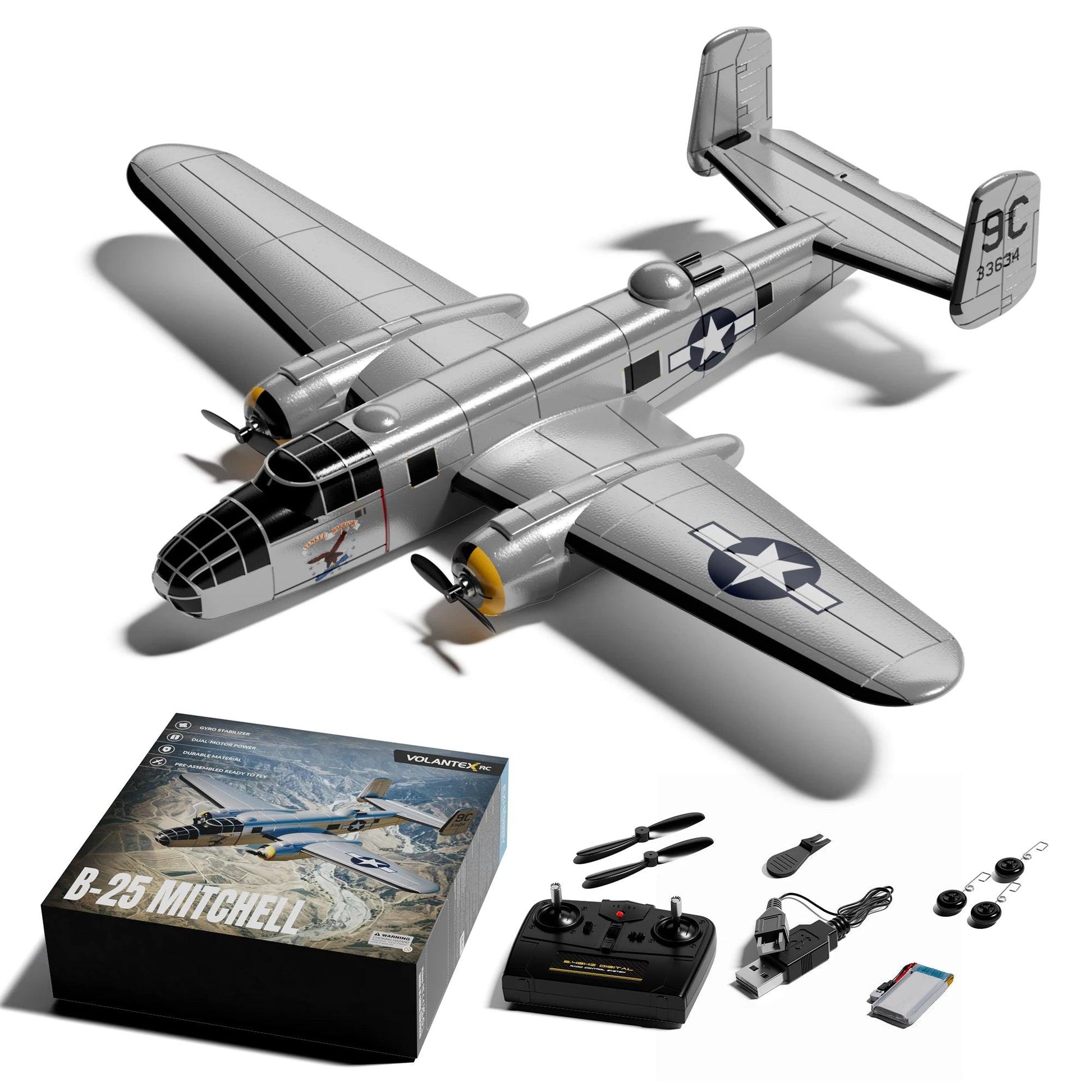 Bomber Rc Plane | 2.4Ghz 3 Channel With Stabilization | Toylandeu