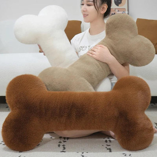  Bone Shape Plush Pillow Nap Head Support Toylandeu 