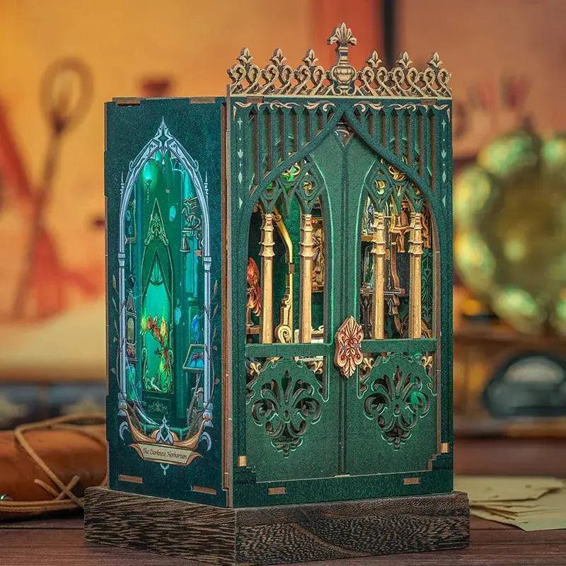  Book Nook DIY Mini Dollhouse With Lighted Wood Shelf -  ToylandEU™
