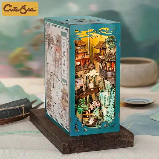  Book Nook Dollhouse Kit With Touch Light -  ToylandEU™