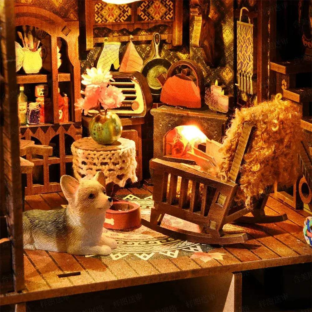 Book Nook Kit 3D Wooden Puzzle Dollhouse Bookshelf Home Decor - ToylandEU