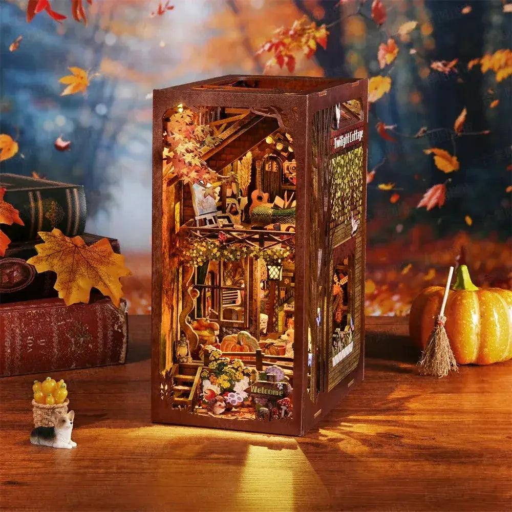  Book Nook Kit 3D Wooden Puzzle Dollhouse Build Kit -  ToylandEU™