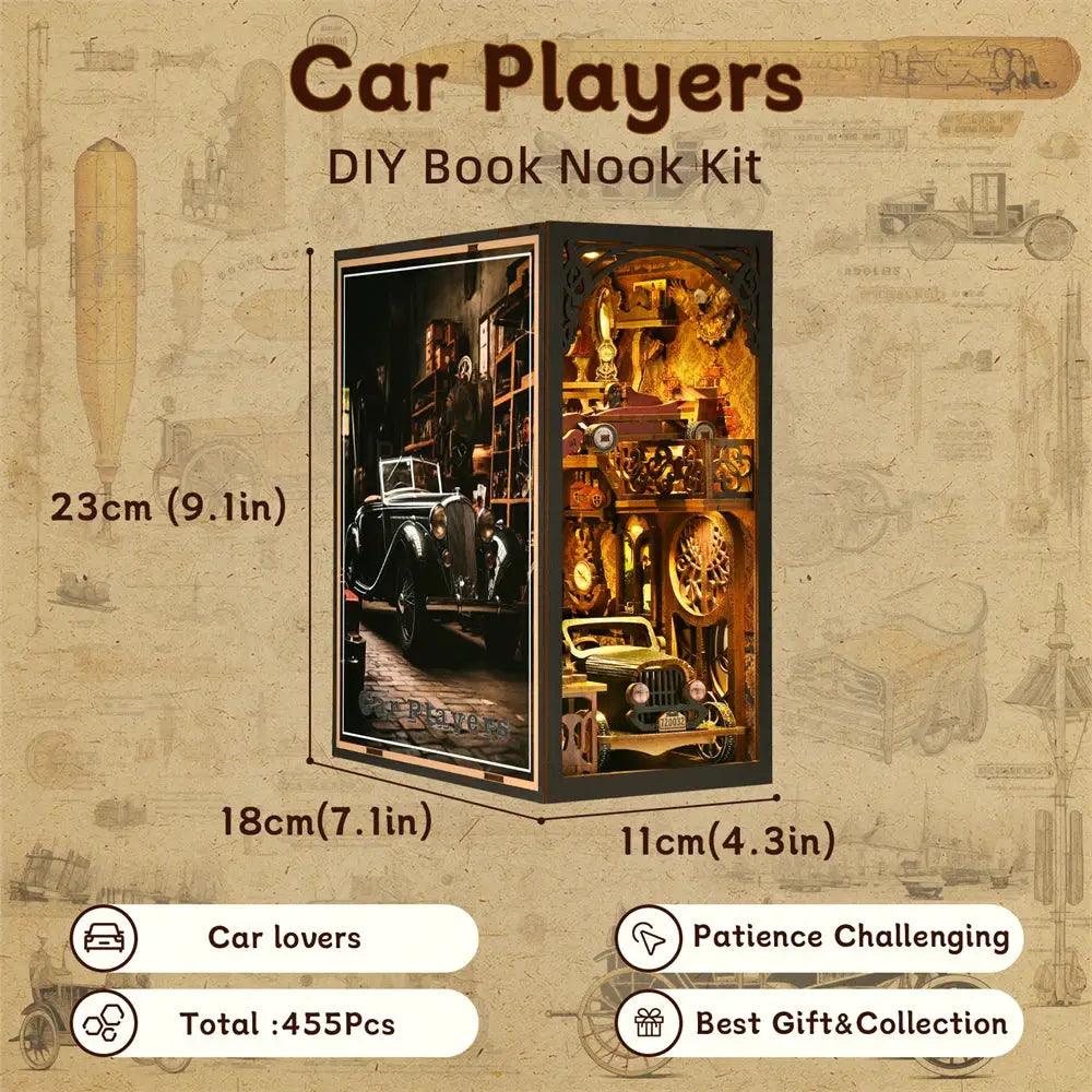  Book Nook Kit Classic Car Wood Puzzle Decor -  ToylandEU™