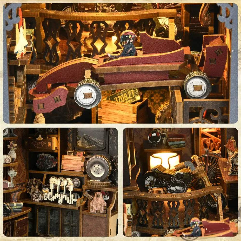 Book Nook Kit Classic Car Wood Puzzle Decor -  ToylandEU™