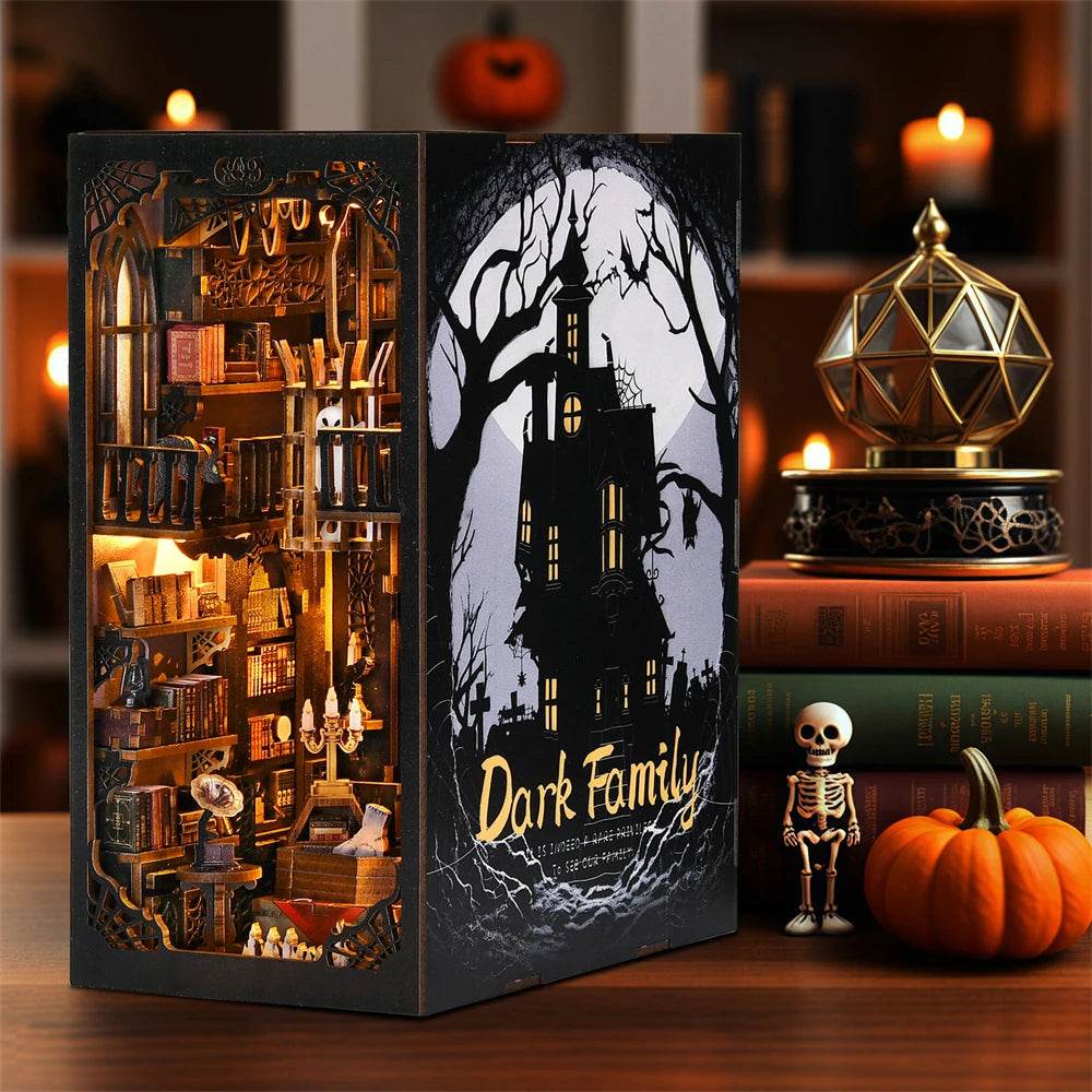 Book Nook Kit The Addams Family DIY Wooden Puzzle Home Decor - ToylandEU