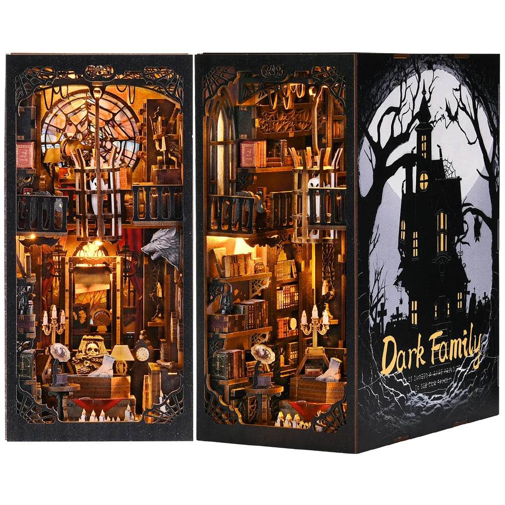Book Nook Kit The Addams Family DIY Wooden Puzzle Home Decor - ToylandEU