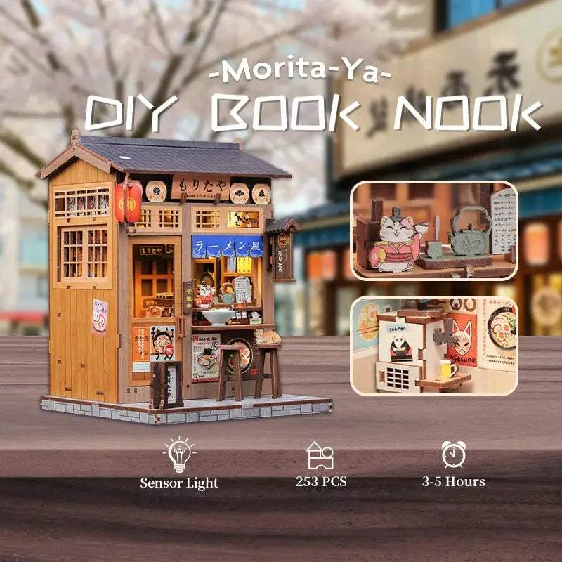  Book Nook Kit With LED Light For Doll House Display Pro -  ToylandEU™