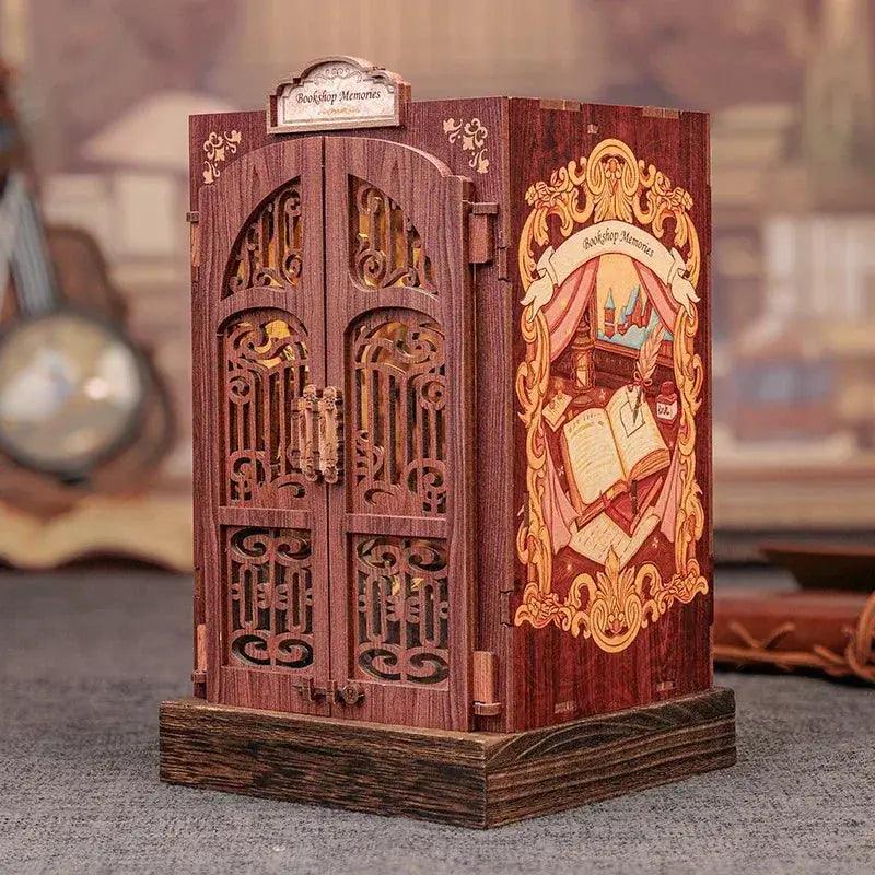  Book Nook Kit With Light Wooden Dollhouse Premium -  ToylandEU™