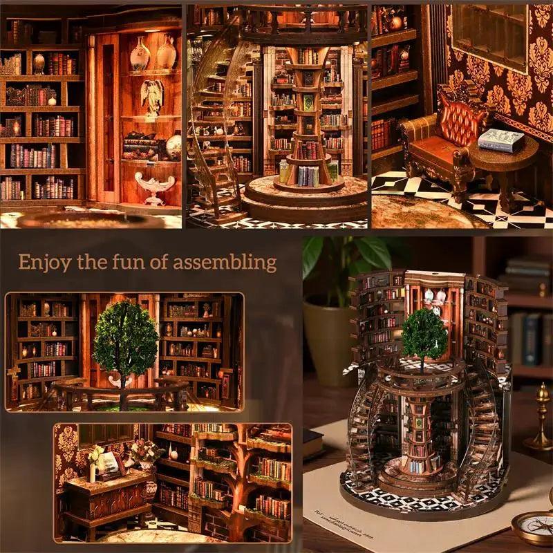  Wooden Book Nook Kit 3D Puzzle For Home Decor Gift -  ToylandEU™