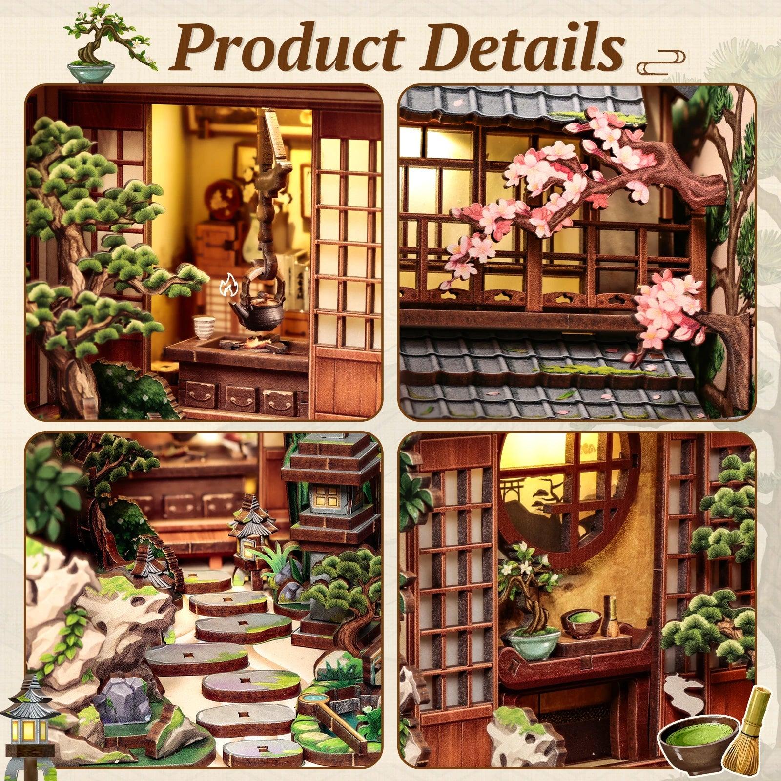  Book Nook Kit | Wooden Doll House LED | Toylandeu™ 