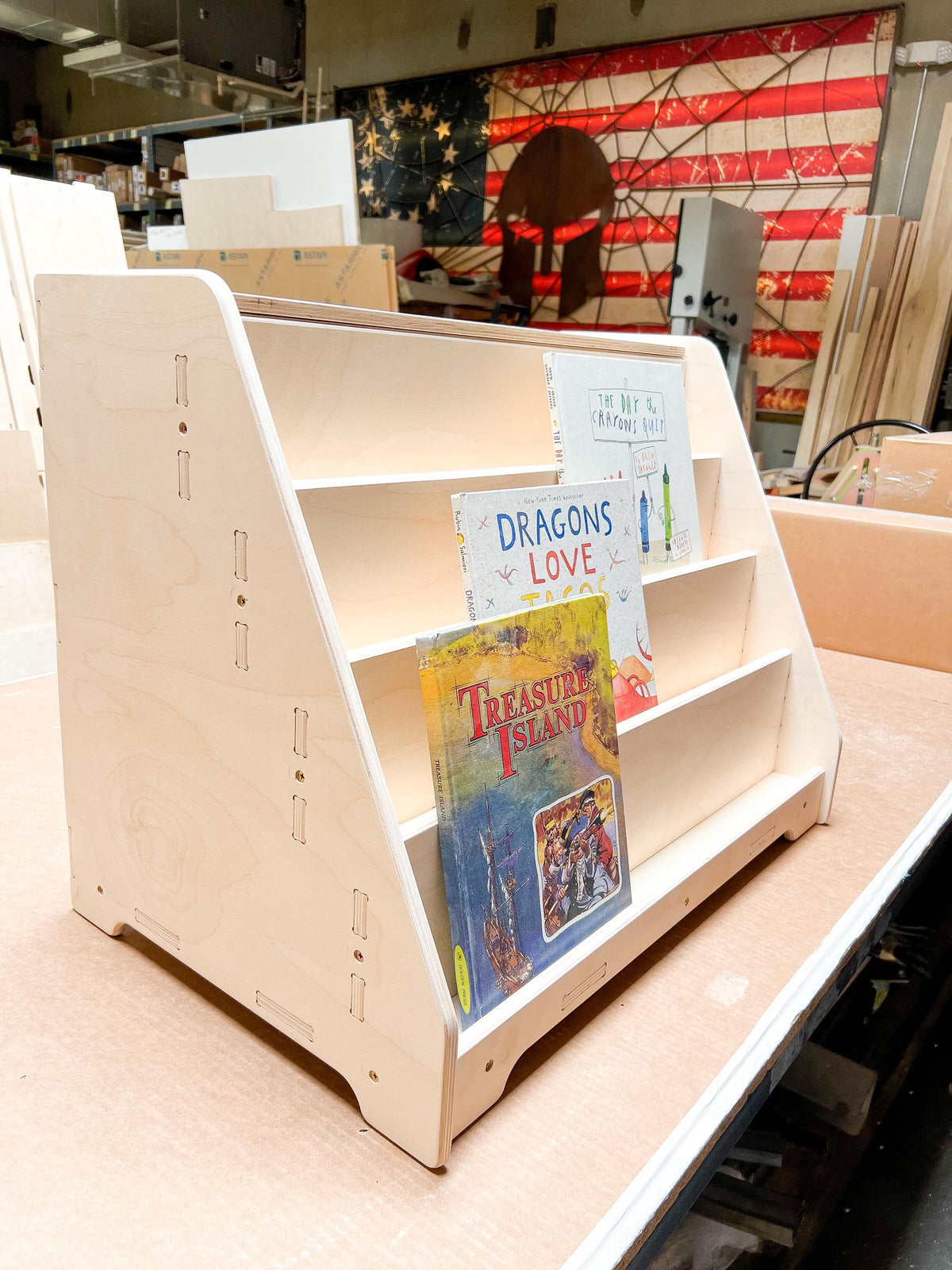 Bookshelf | Hidden Back Storage | Toylandeu™
