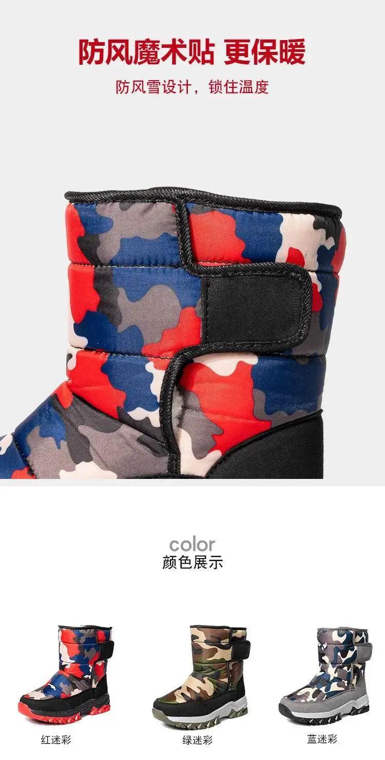  Winter Warmth Kids' Cold-Proof Booties - Soft Bottom, Non-Slip, Casual Footwear for Girls and Boys -  ToylandEU™