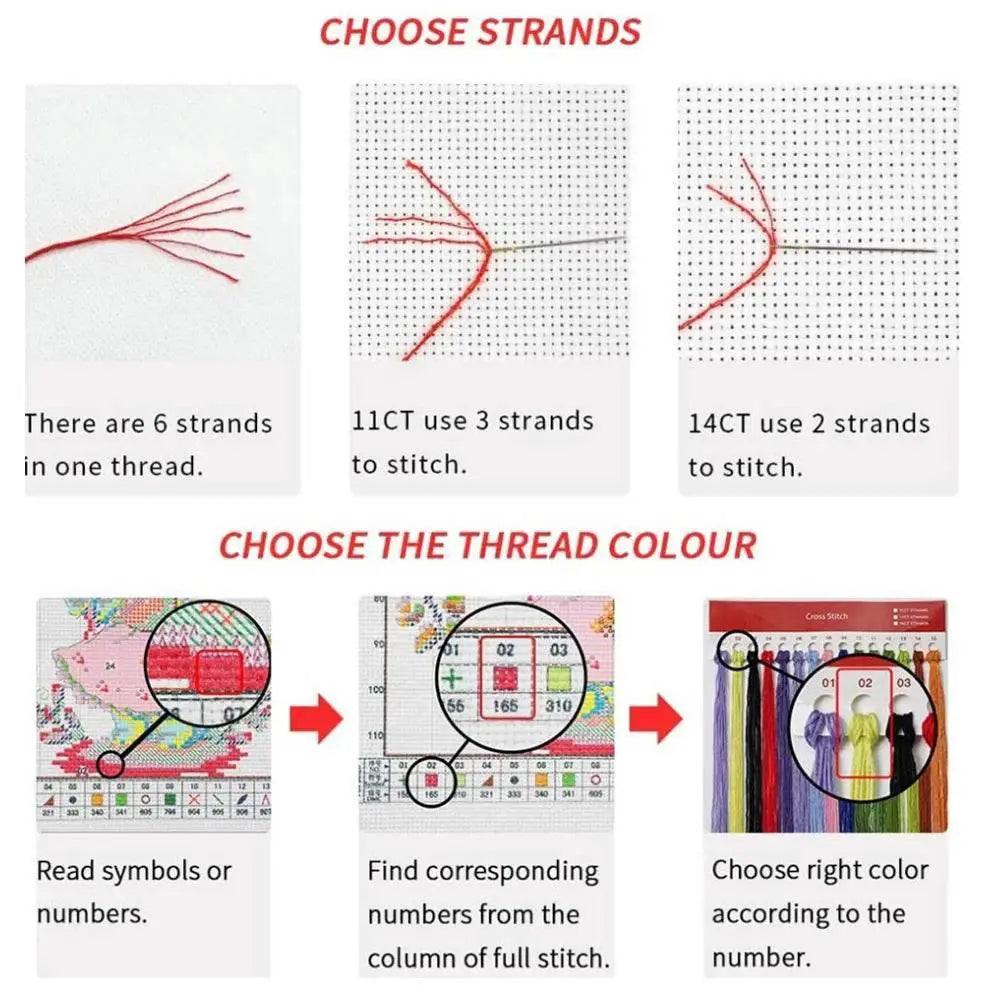  Border Collie Dog Cross Stitch DIY Embroidery Kit - Complete Needlework Craft Set -  ToylandEU™