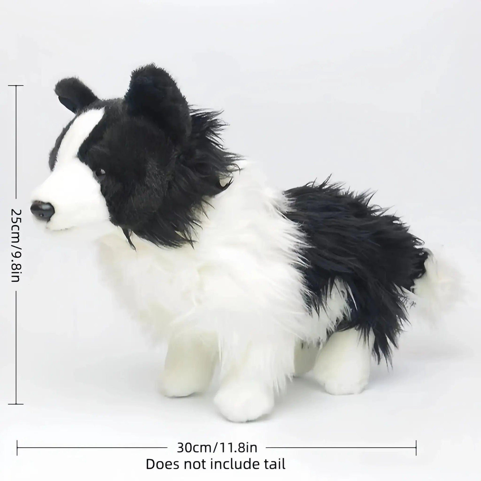  Border Collie Plush Toy Realistic Safe For Kids -  ToylandEU™