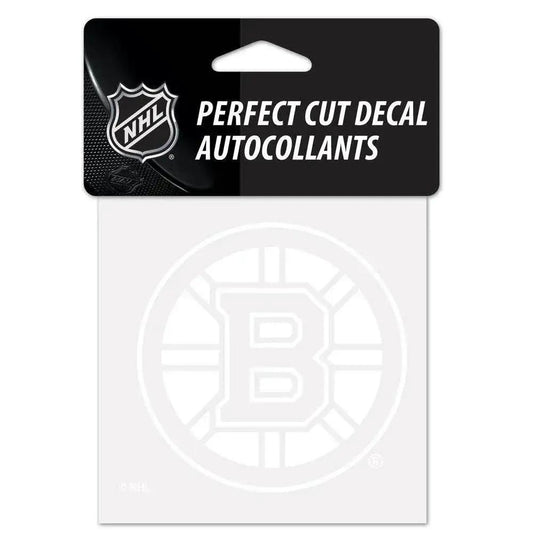  Boston Bruins 4x4 White Vinyl Car Decal Premium Cut -  ToylandEU™