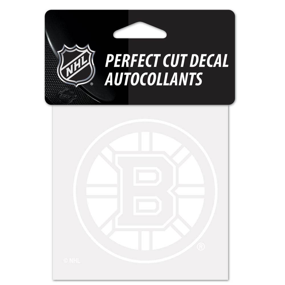 Boston Bruins 4x4 White Vinyl Car Decal Premium Cut - ToylandEU